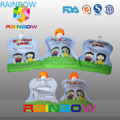 フルーツ ジュース/ミルクのために包むジップ ロック式の透明な噴出袋