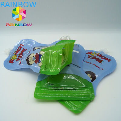 Ecoの友好的な食糧液体の口は/袋に入れま口の管およびスプーンによって包みます