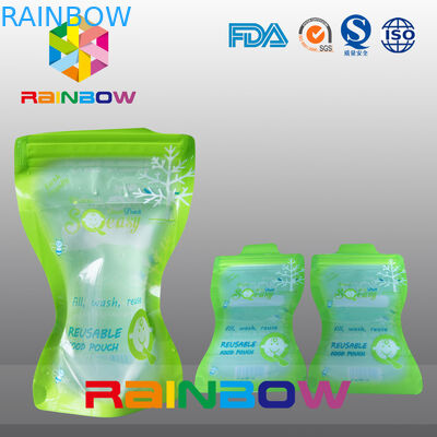 包む液体の口の袋は口が付いている赤ん坊の袋を立てます