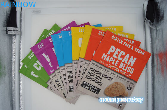 クッキーのためのプラスチック スナック包装袋/磨き粉、ジッパーが付いている10ozチーズ袋