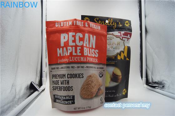 クッキーのためのプラスチック スナック包装袋/磨き粉、ジッパーが付いている10ozチーズ袋