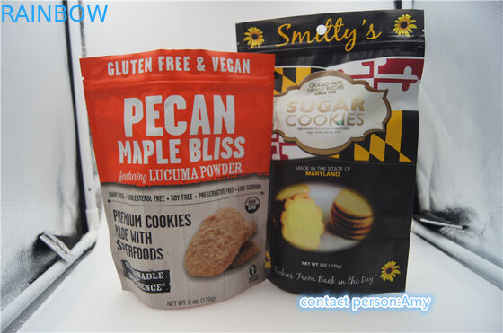 クッキーのためのプラスチック スナック包装袋/磨き粉、ジッパーが付いている10ozチーズ袋