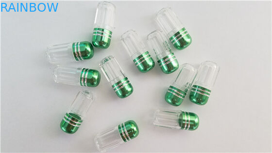 丸薬のための空のプラスチックびんおよび金属の帽子が付いているカプセル/男性の強化の丸薬弾丸のびん