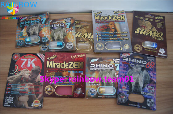 明確なプラスチック性の薬瓶、提供される通関サービスを包むSGSの紙箱