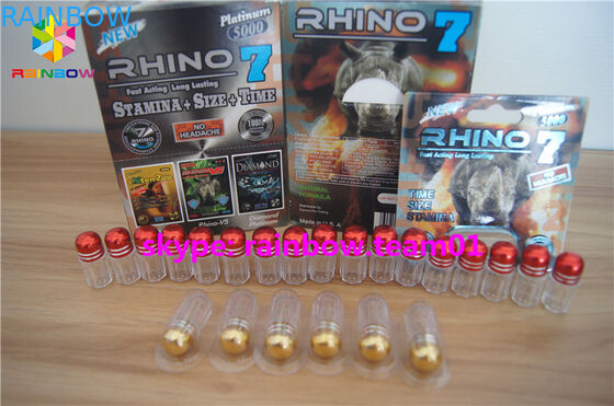 カスタマイズされた弾丸のプラスチック薬瓶、金属の帽子が付いているプラスチック薬のびん