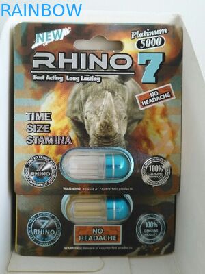 OEM ODMの紙箱の包装の男性の性の強化の丸薬容器