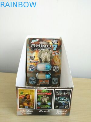 OEM ODMの紙箱の包装の男性の性の強化の丸薬容器