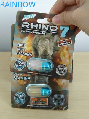 OEM ODMの紙箱の包装の男性の性の強化の丸薬容器