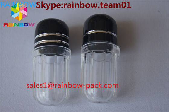 金属の帽子のプラスチック薬瓶が付いている薬瓶の性の薬瓶の容器のプラスティック容器のカプセルの性の薬瓶