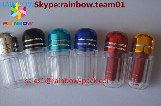 販売のcapsulの容器の嫌なやつのためのプラスチック薬瓶はびんの六角形青いカプセルの容器および八角形の形を形づけました