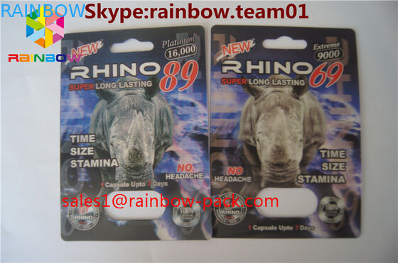 熱い販売3Dの印刷カード ブラック マンバ3Dの効果の性の丸薬包装カード3Dカード/3Dの印刷カード サイのまめのペーパー カリフォルニア