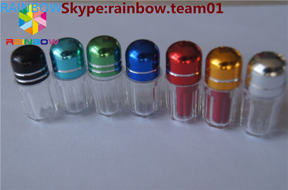 空のプラスチックカプセル 錠剤容器 カプセルケース カプセル形容器 六角形 カプセルボトル