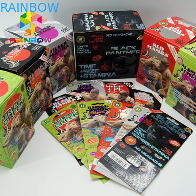 小さい女性は金属の帽子の性の丸薬印刷された帽子の性のカプセルの包装を用いる包装のカプセルのびんが付いているびんを錠剤にします