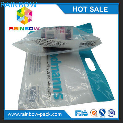ロゴの注文の再使用可能な食品包装のプラスチックzip-lock袋のスライダーのジップ ロック式袋は袋の明確な前部を立てます