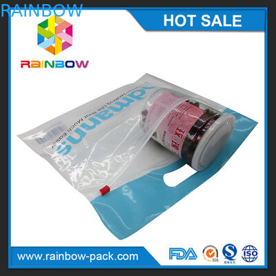 ロゴのPEのスライダーのジップ ロック式袋は袋のupcコードによって印刷されるジップ ロック式袋のゆとりの前部が付いている明確な前部ジッパー ロック袋を立てます