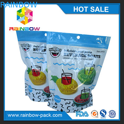 注文の臭いの証拠のresealableアルミニウム マイラー ジップ ロック式袋の大きい臭いの証拠のジップ ロック式のアルミ ホイル袋の黒ホイルのziplock