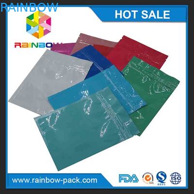 ジッパーの上のresealable袋が付いている証拠のジップ ロック式のアルミ ホイル ジップ ロック式袋の薬のアルミ ホイルのグリップによって密封される袋をかいで下さい