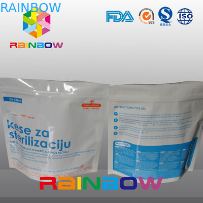 ジッパーとの袋を立てる袋を包む再使用可能なマイクロウェーブ滅菌装置のプラスチック袋