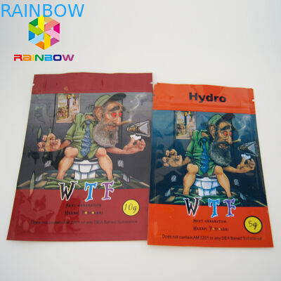 葉のCanabisの甘い化学粉の小さいヒート シールはジッパーおよび破損のノッチと袋に入れます