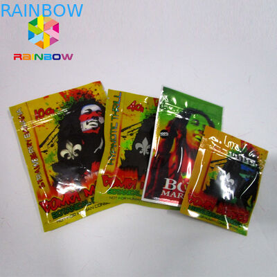 包むResealableスパイスの草の香はジップ ロック式のマイラー1側面の明確袋に入れます