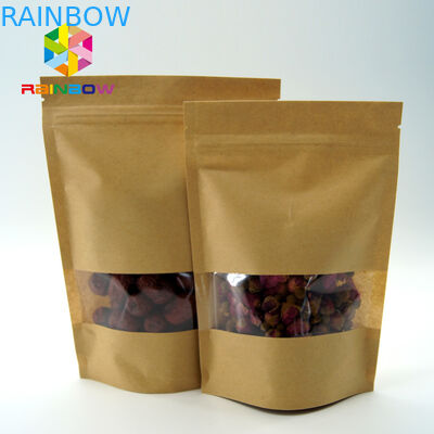 包む/Resealable明確な窓のティーバッグは食糧のための袋を立てます