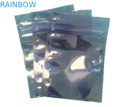銀製のジッパー ロックの大きい反静的な袋の透明で/半分透明なナイロン