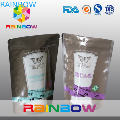 食品等級の再使用可能な150gジッパーはエネルギー粉のための袋を立てます