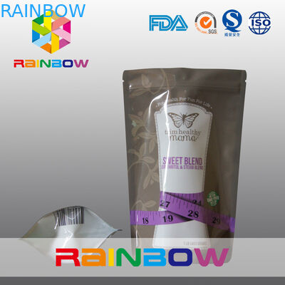 食品等級の再使用可能な150gジッパーはエネルギー粉のための袋を立てます