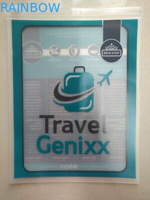 明確で透明なポリ塩化ビニール袋、衣服Pinポリ塩化ビニールのハンガー袋3の側面のシール