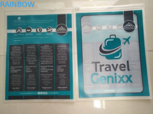 明確で透明なポリ塩化ビニール袋、衣服Pinポリ塩化ビニールのハンガー袋3の側面のシール