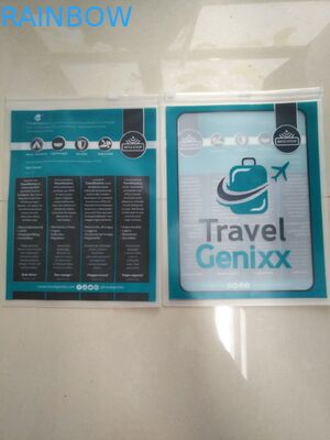 ポリ塩化ビニールの渡航文書のスライダーのジッパーのジップ ロック式の袋のパッキングは袋に入れましたり/明確なポリ塩化ビニールの定規袋/ポリ塩化ビニールのペンの箱/ポリ塩化ビニールの文房具の袋