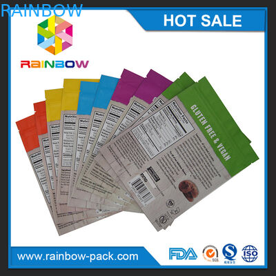 250gアルミ ホイル無光沢の印刷のマイラーは袋袋を包むジップ ロック式のクッキーを立てます