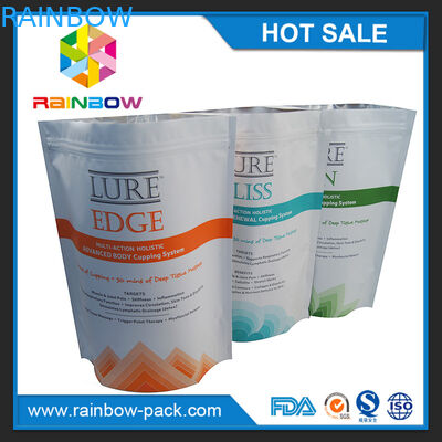 マットはロゴの印刷を立てます最下のガセットが付いているジップ ロック式の袋をカスタマイズしました