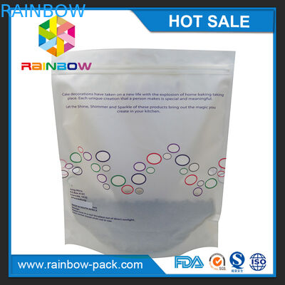 マットはロゴの印刷を立てます最下のガセットが付いているジップ ロック式の袋をカスタマイズしました