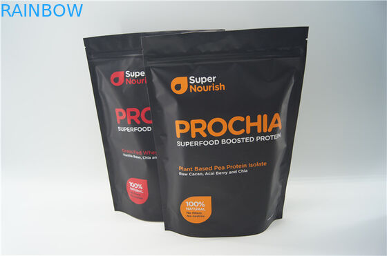 食品等級は振動の粉の包装のためのジッパーが付いている袋を立てます