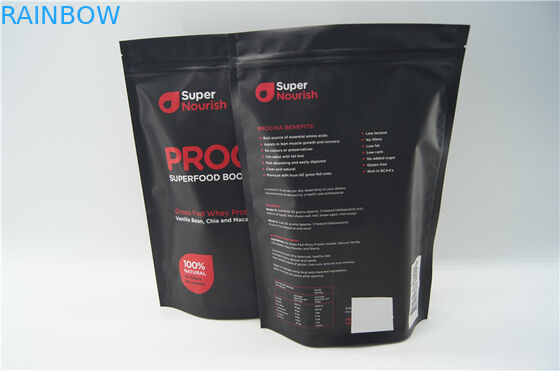 良質のアルミ ホイルの栄養物はジッパーが付いている包装袋を立てます