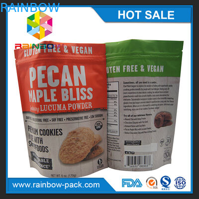 アルミ ホイルの破片袋の破片のアルミ ホイルの包装は袋を包むジップ ロック式250gクッキーを立てます