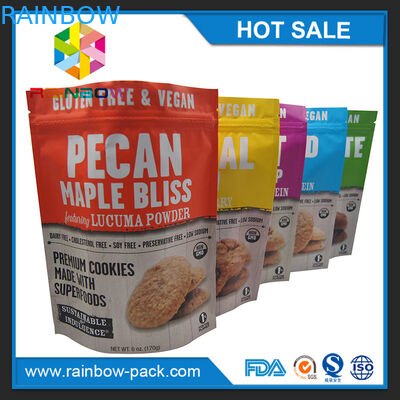 アルミ ホイルの破片袋の破片のアルミ ホイルの包装は袋を包むジップ ロック式250gクッキーを立てます