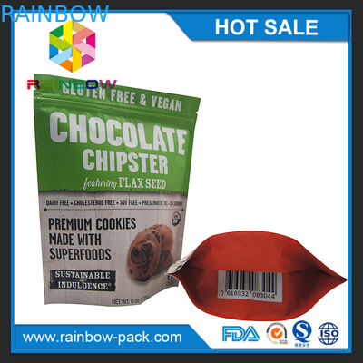アルミ ホイルの破片袋の破片のアルミ ホイルの包装は袋を包むジップ ロック式250gクッキーを立てます