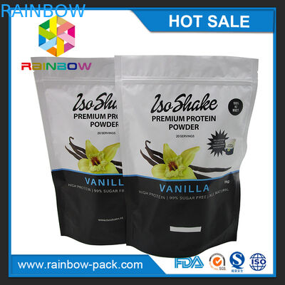 無光沢の終わりのアルミ ホイルはresealable栄養物の補足蛋白質の粉の包装を立てます