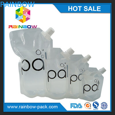 4oz/透明な8oz/16ozはBPAの自由な口が付いているワインの袋を立てます