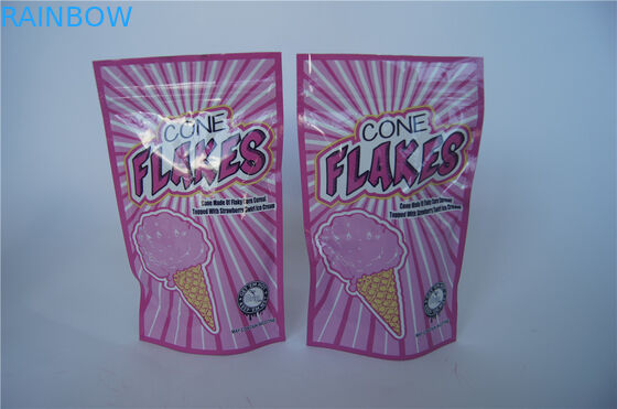 注文の印刷Tearnotchesの粘着性のパッケージを包むジップ ロック式ホイルCBDの袋