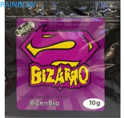 10g Bizarroの草の香のジッパー ロック袋は異なった味の口の袋を立てます