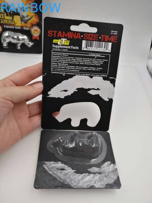 Rhino King USA セックスピルのパッケージ / Go Rhino Pill Case / Rhino 7 プラスチック3Dカード