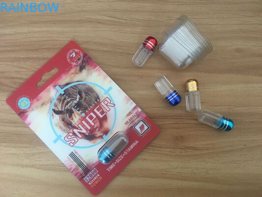 熱い販売のサイの3D効果のカードそしてディスプレイ・ケースを包む男性の強化の丸薬