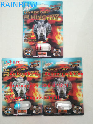 最も新しい3Dは男性の強化の丸薬プラスチック折目カード サイを25/狂気のサイ50kのまめの包装印刷しました