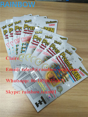 PremierZenの金の3D効果の在庫で包む男性の強化の丸薬カードまめ