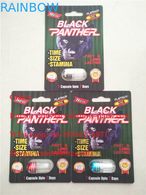 性のカプセルのまめ3Dの紙カード/男性の性の性能の強化の性の丸薬パッケージ
