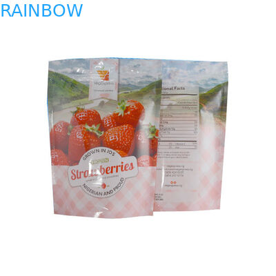 ジップ ロック式軽食はドライ フルーツの包装のために包むプラスチック袋を立てます