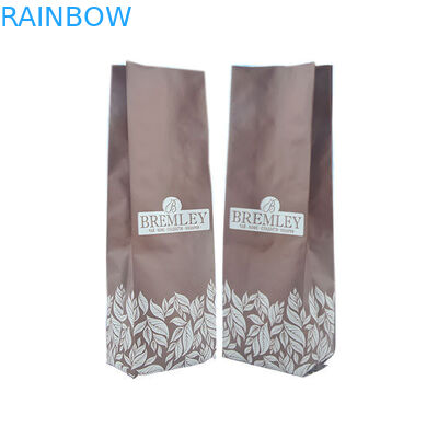 友好的な平底の食品等級Ecoは袋のコーヒー包装のガス抜き処理弁を立てます